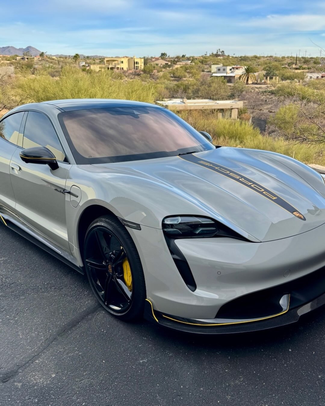 Porsche Taycan in grey